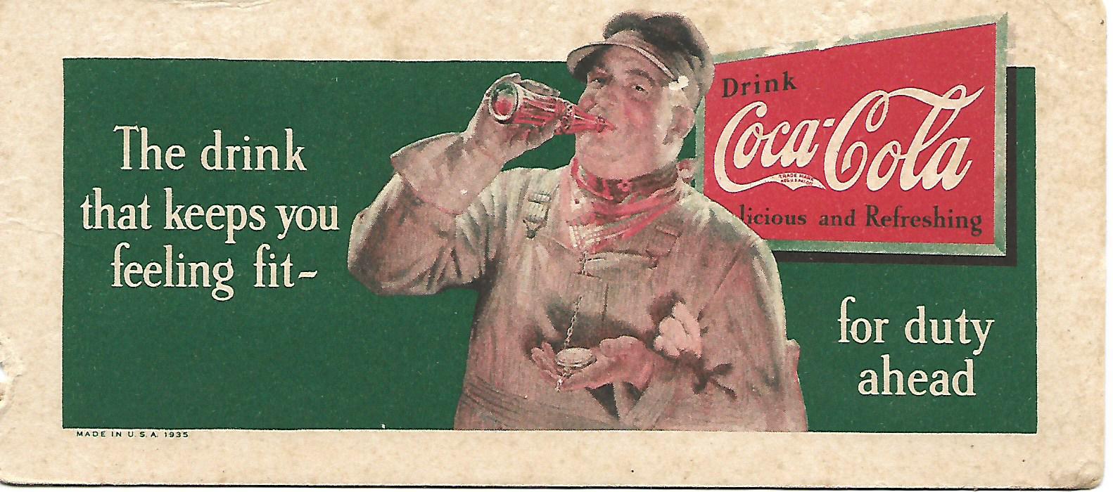 Coca-Cola Blotter - Train Engineer